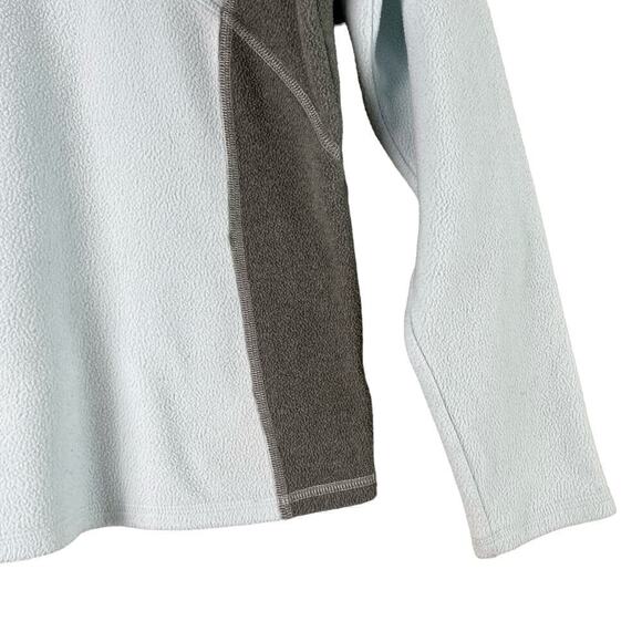 The North Face Girls Glacier Quarter Zip Fleece Sweater Jacket Blue Gray, Large - Picture 6 of 12